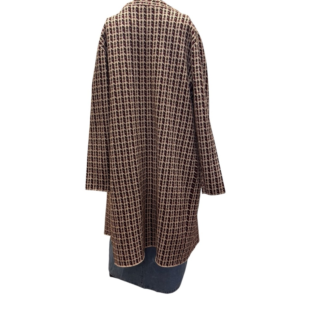 Venini Brown and Black Checkered Cardigan - Picture 2 of 16